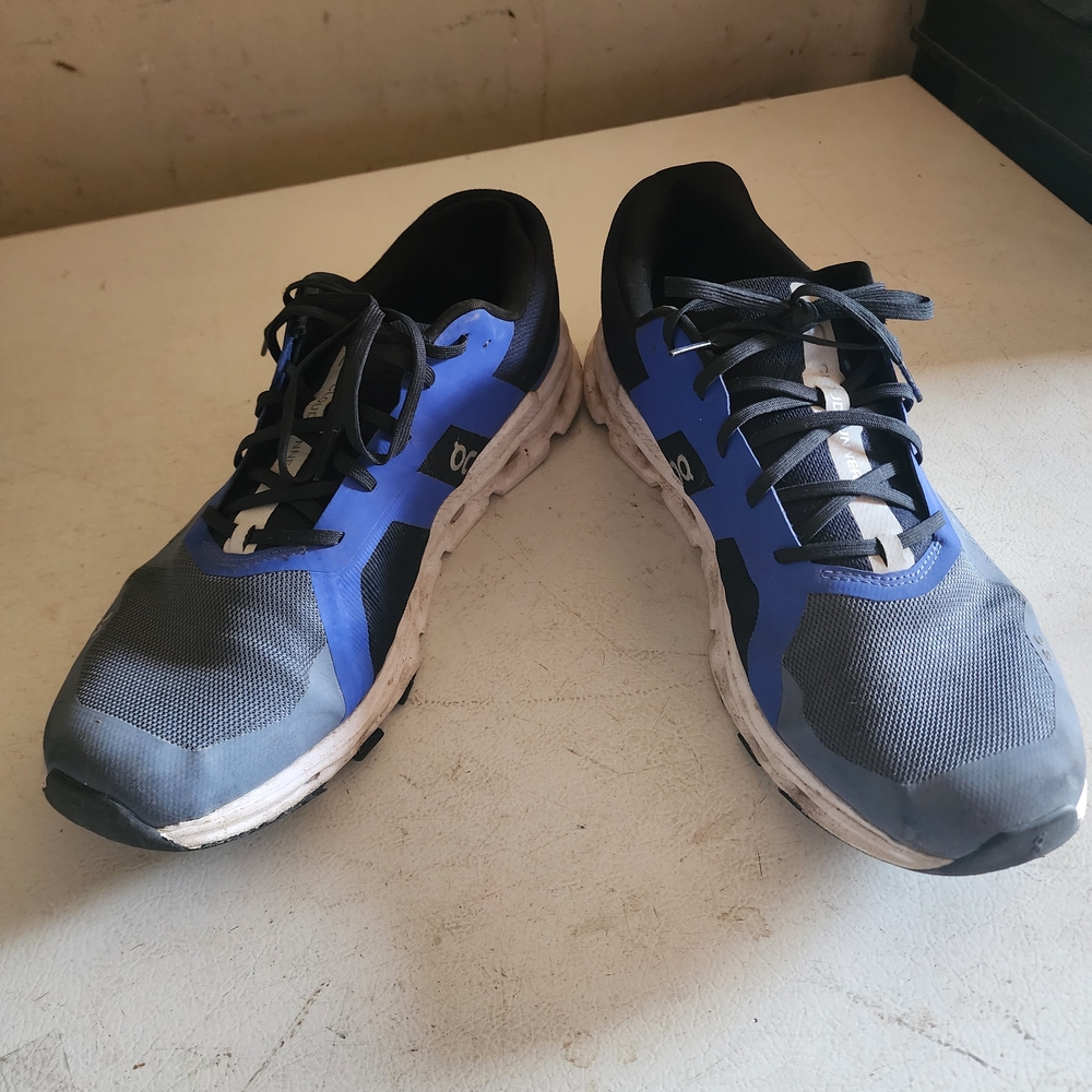 On Running Men's Blue and Gray Athletic Shoes